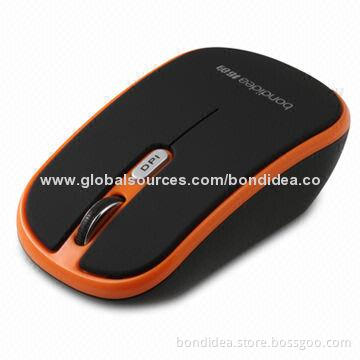 Hot Sale Optical Wireless Mouse with 800/1,200/1,600dpi Resolution